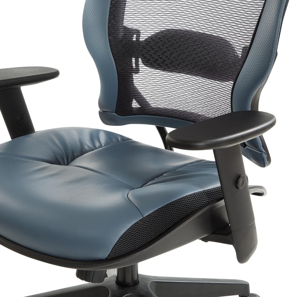 Dark Air Grid® Back Managers Chair, Black/Blue. Picture 9