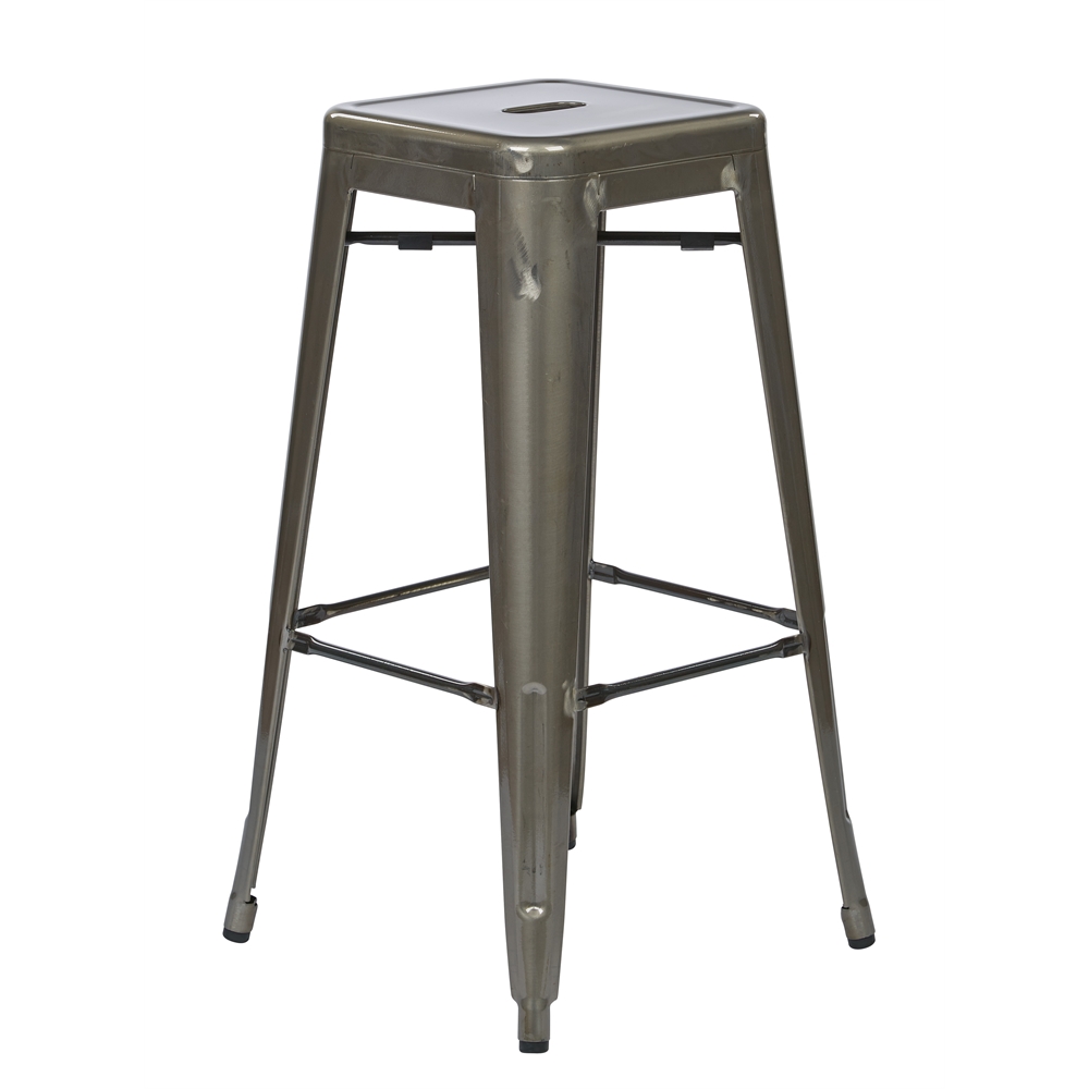 Bristow 30" Antique Metal Barstool. The main picture.