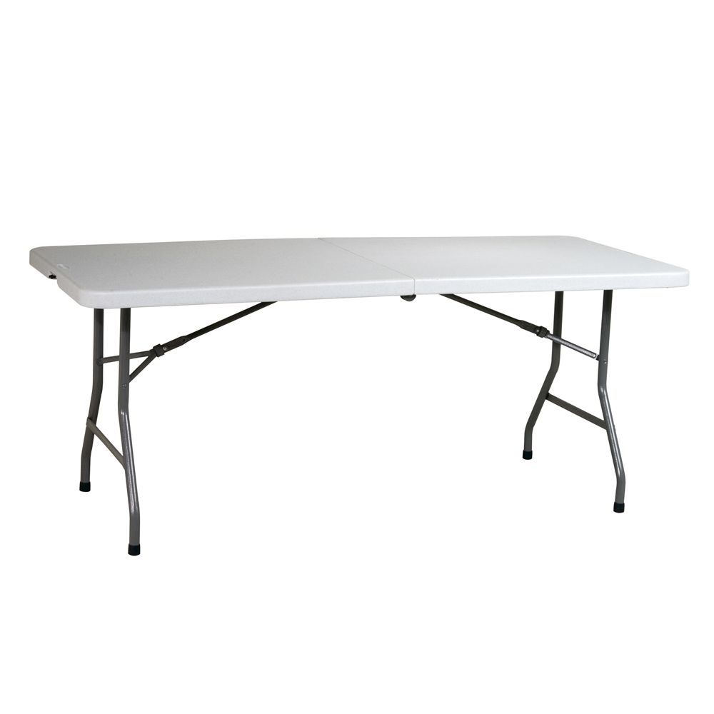 6' Resin Center Fold Multi Purpose Table. Picture 1
