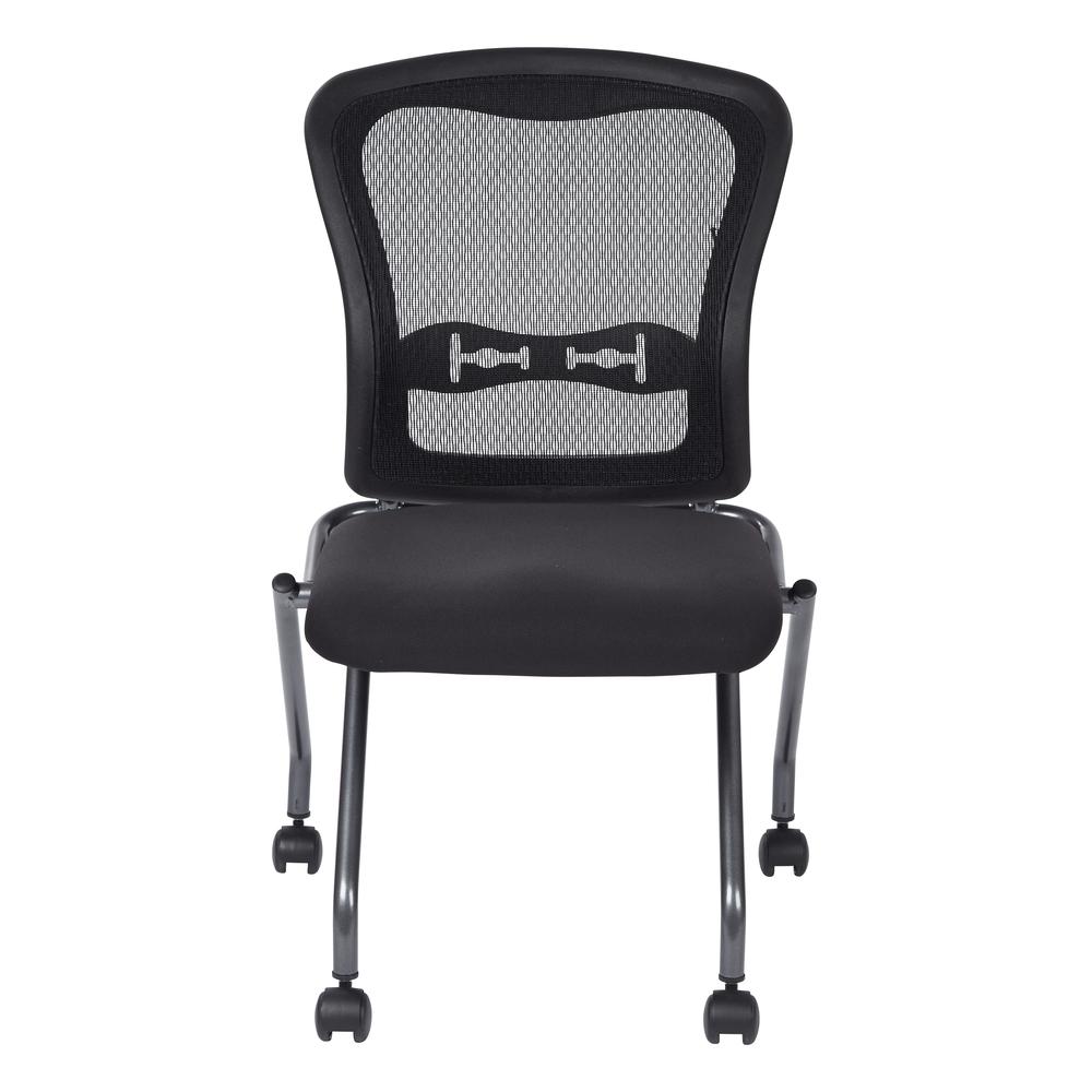 Deluxe Armless Folding Chair With ProGrid® Back. Picture 2