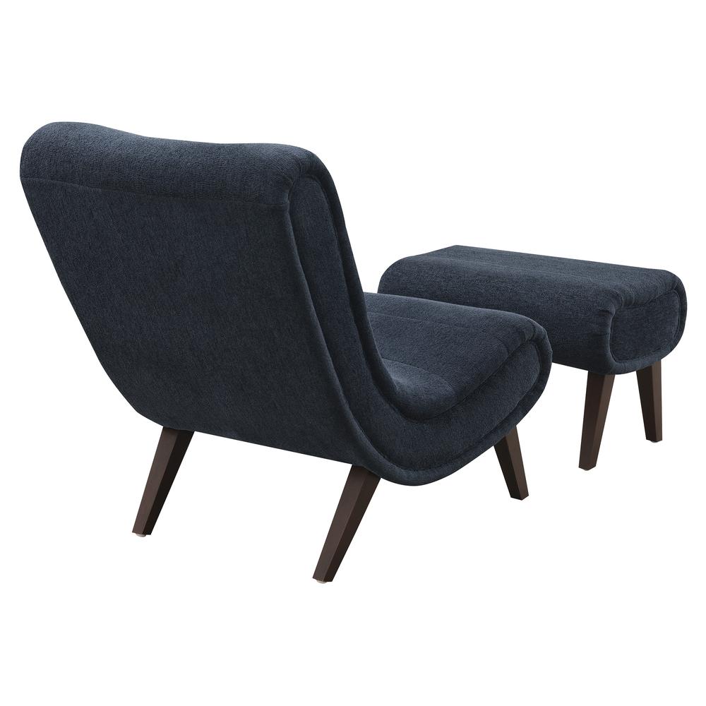 Hawkins Lounger with Ottoman, Indigo. Picture 5