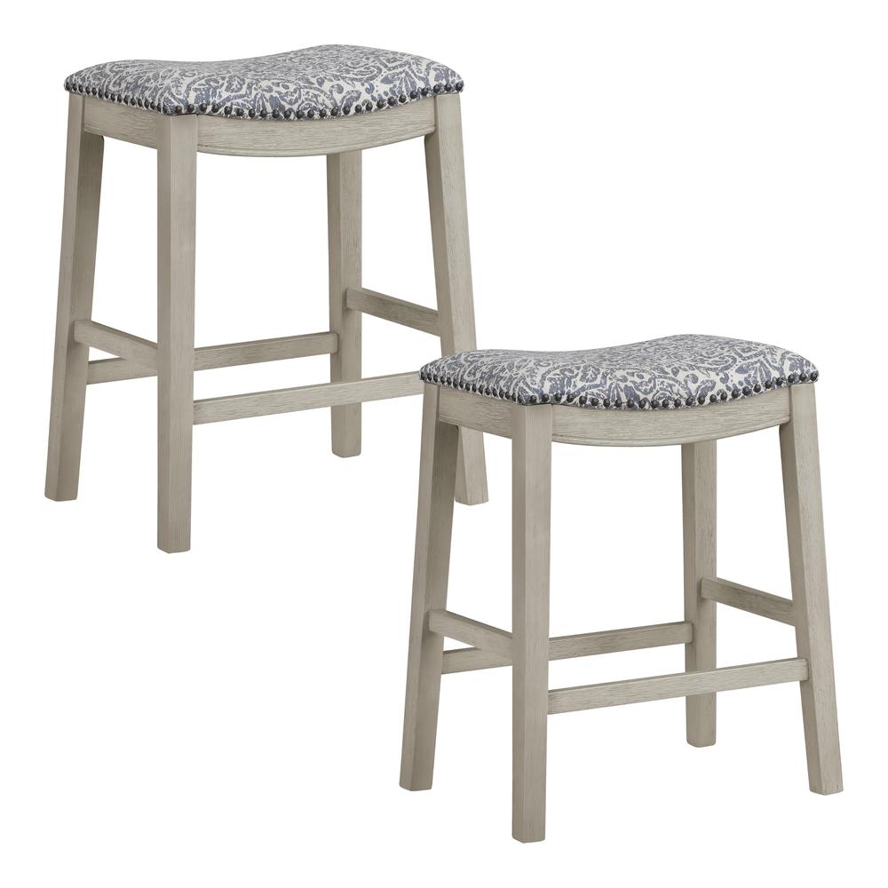 24" Saddle Stool 2-Pack. Picture 1