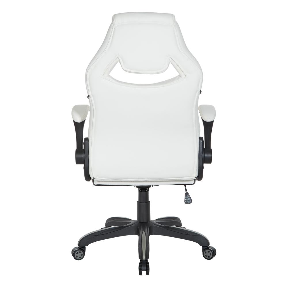 Xeno Gaming Chair in White Faux Leather, XEN25-WH. Picture 5