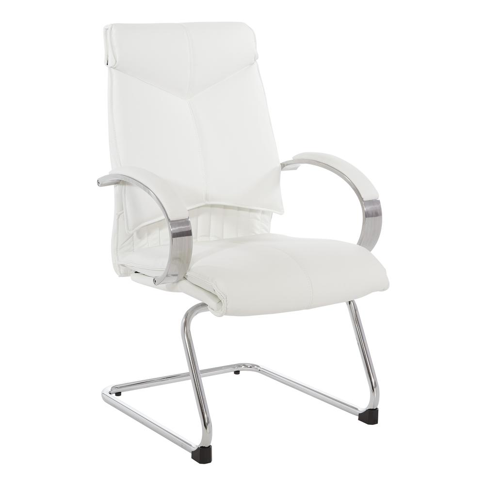 Deluxe High Back Chair, White. Picture 1