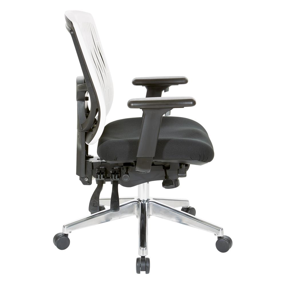 Contoured White Plastic Back Manager's Chair , 97898CWH-30. Picture 4