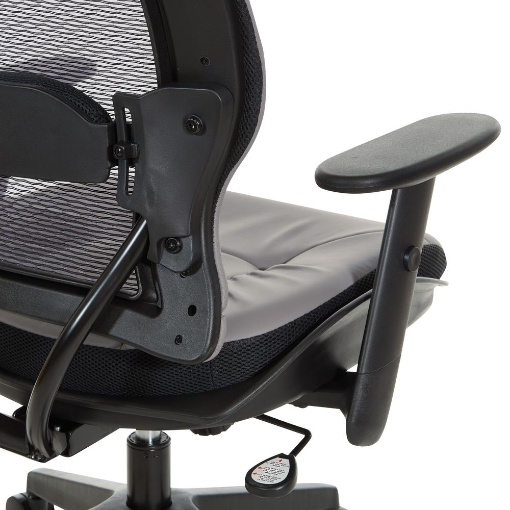 Dark Air Grid® Back Managers Chair, Black/Stratus. Picture 10