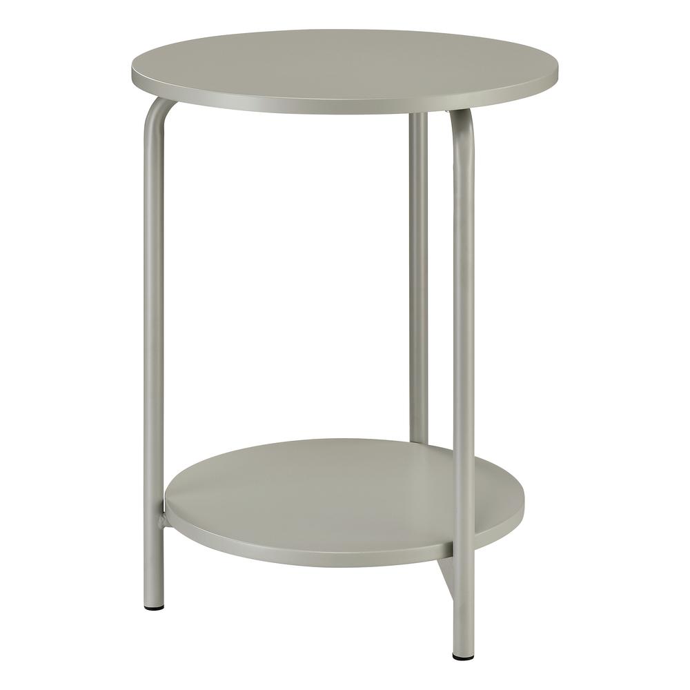 Elgin Metal Accent Table in Grey. Picture 5