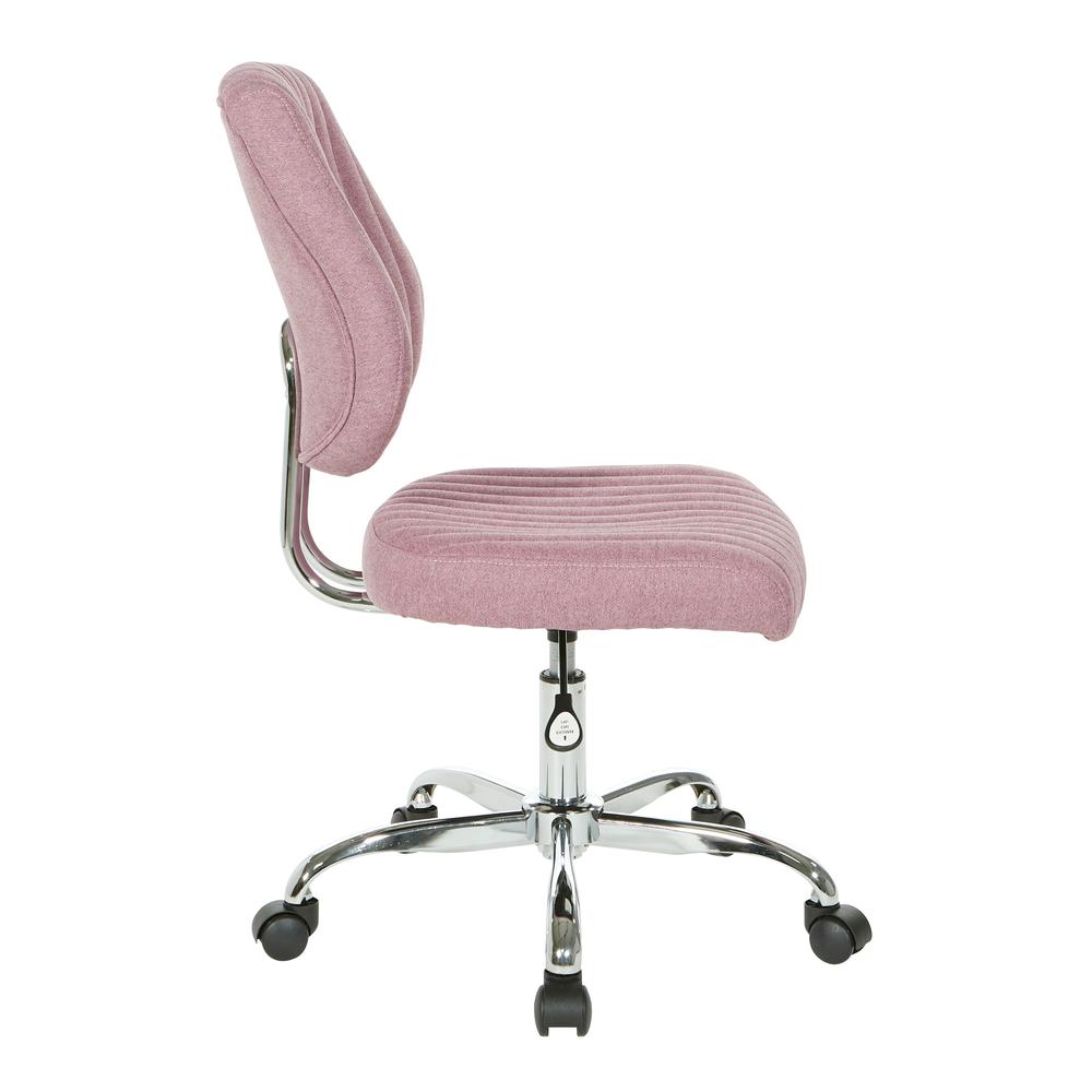 Sunnydale Office Chair in Orchid Fabric with Chrome Base, SNN26-E16. Picture 3