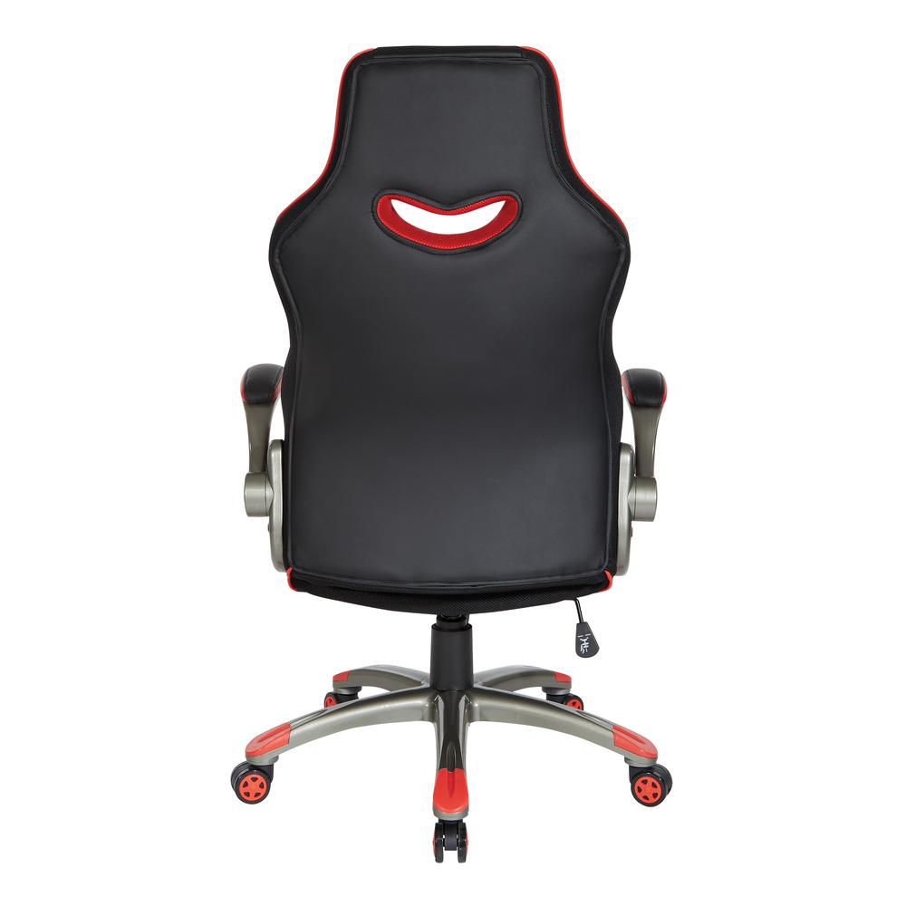 Uplink Gaming Chair in Faux Leather with Red Accents, UPK25. Picture 5