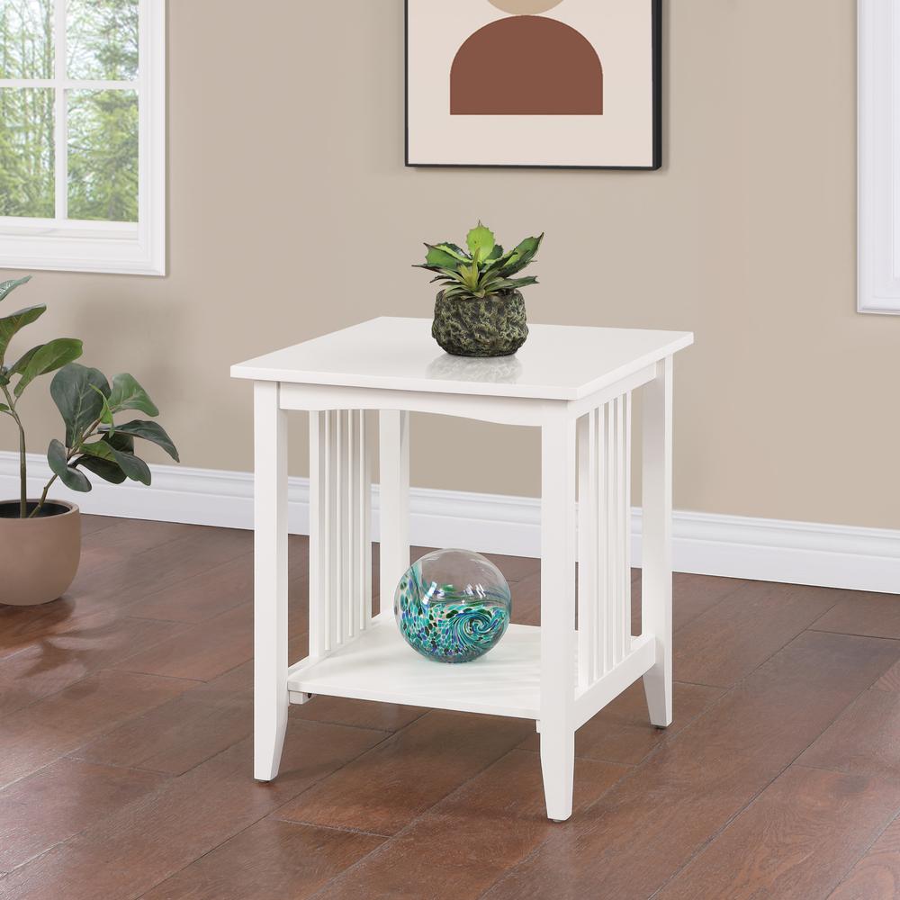 Sierra Side Table, White Finish. Picture 6