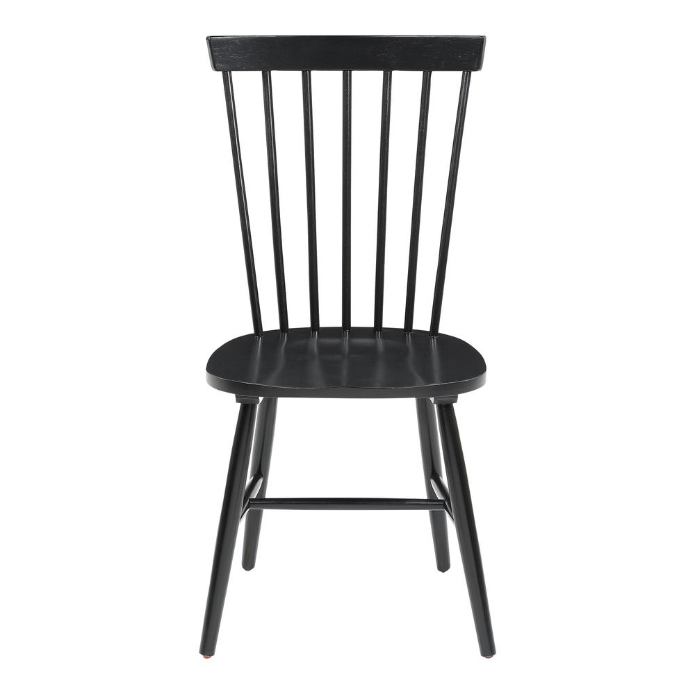 Eagle Ridge Dining Chair in Black Finish 2 Pack, EAG1787-BLK. Picture 2