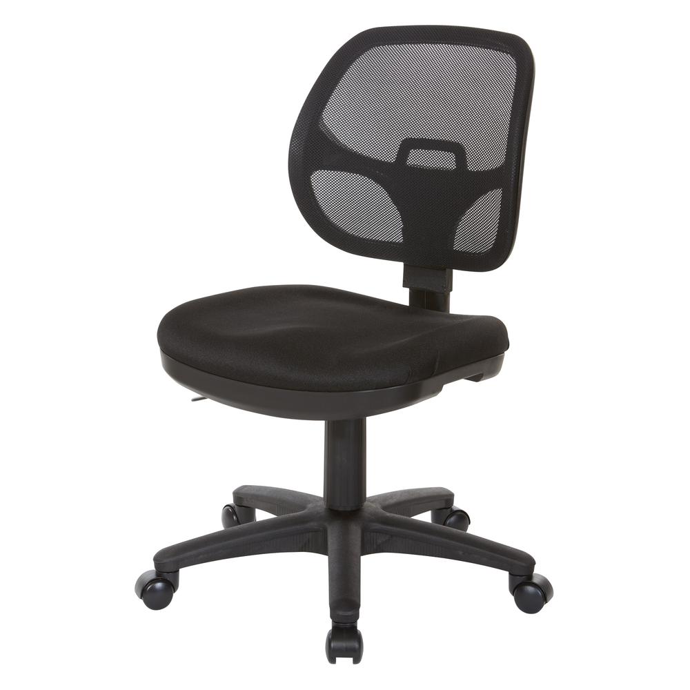 Mesh Screen Back Task Chair with Fabric Seat. Picture 2