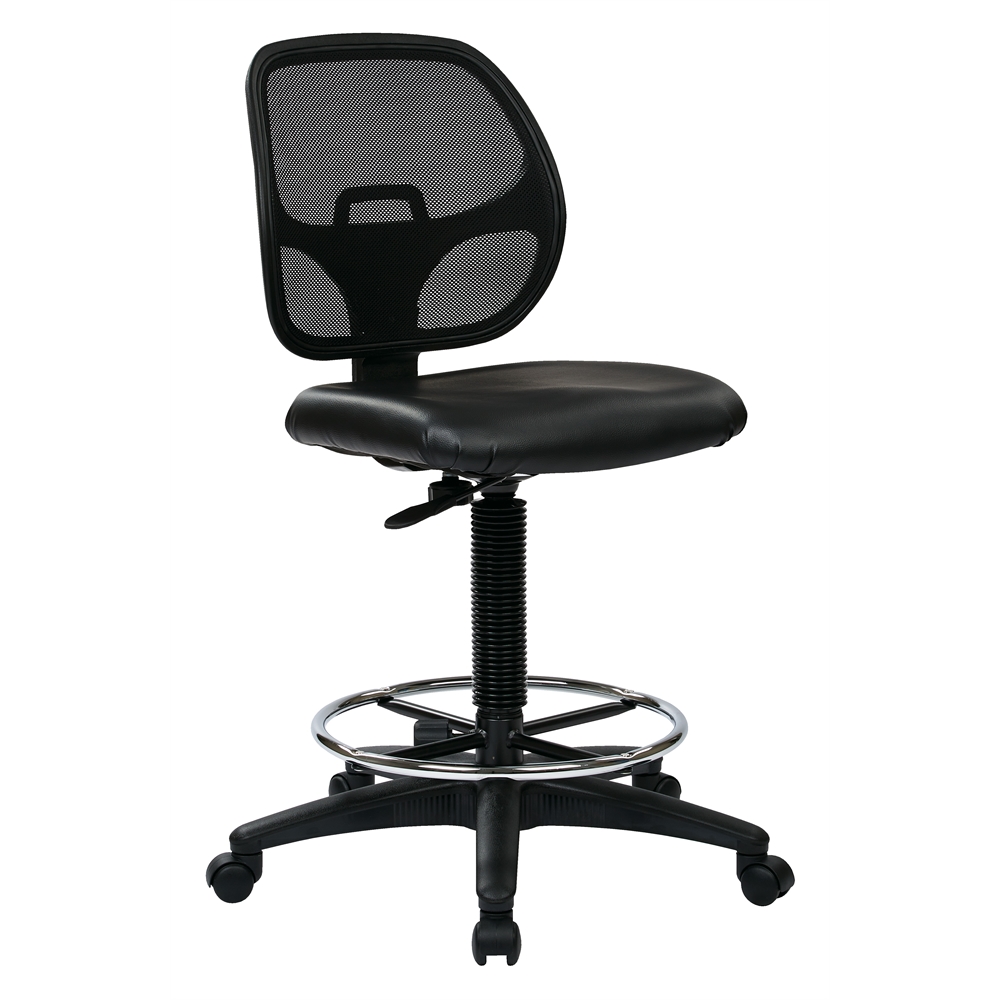 Deluxe Mesh Back Drafting Chair with 20" Diameter Foot ring. The main picture.