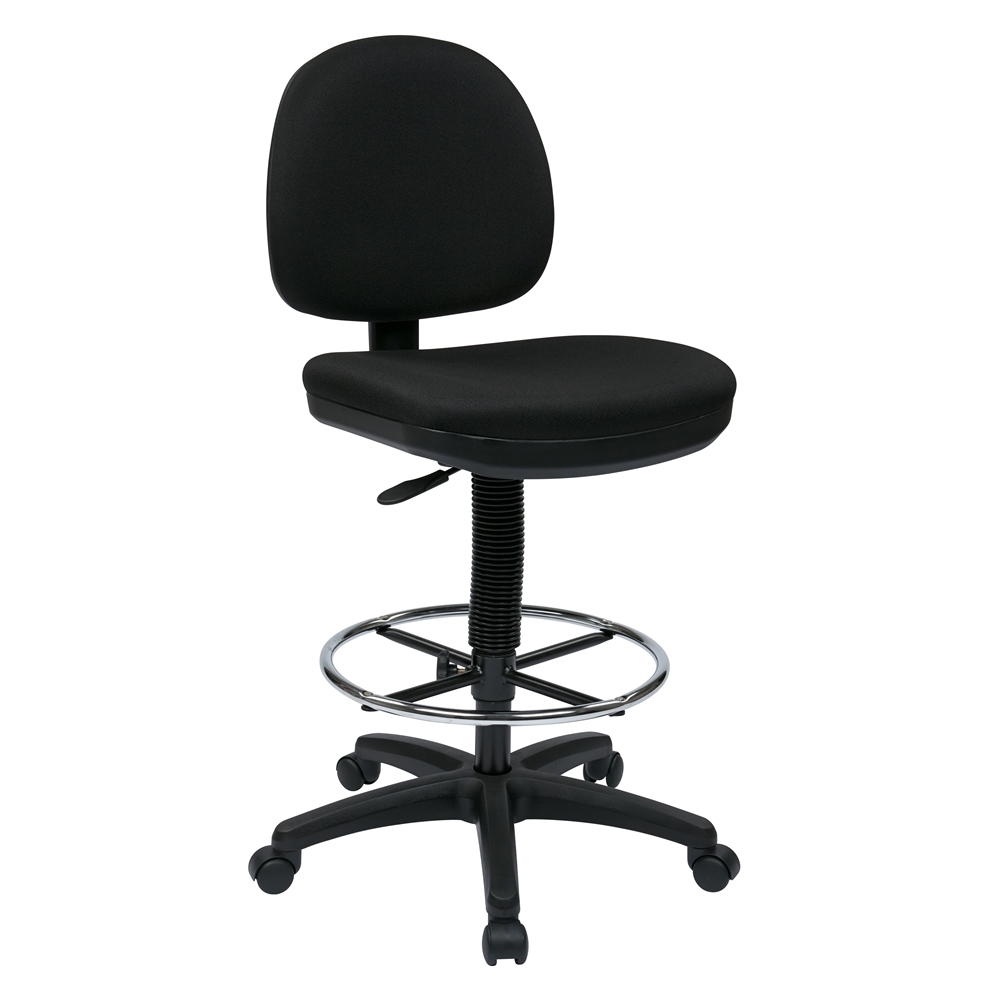 Office Star Economical Chair with Chrome Teardrop Footrest