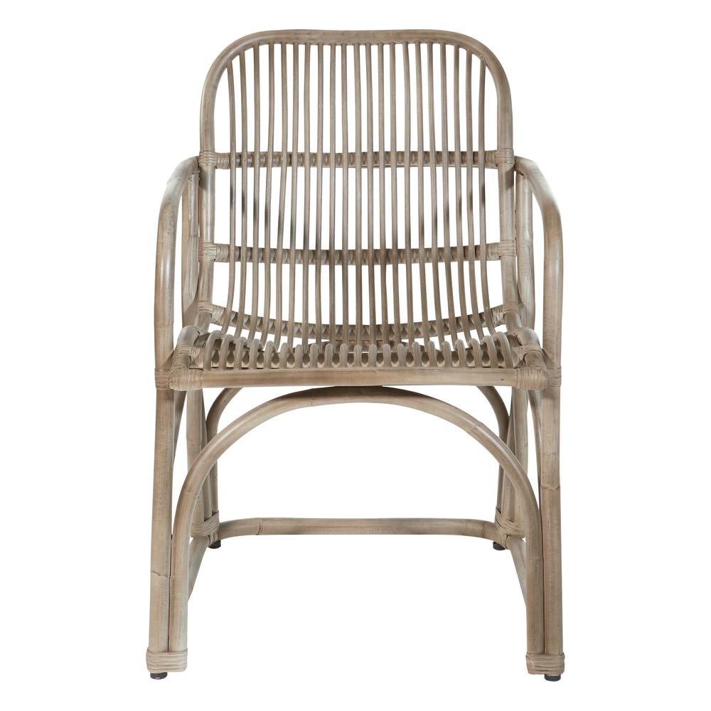 Hastings Chair with Grey Wash Rattan Frame and Sled Base ASM, HAS-GRY. Picture 3