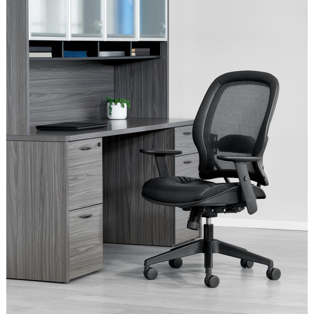 Dark Air Grid® Back Managers Chair, Black. Picture 8