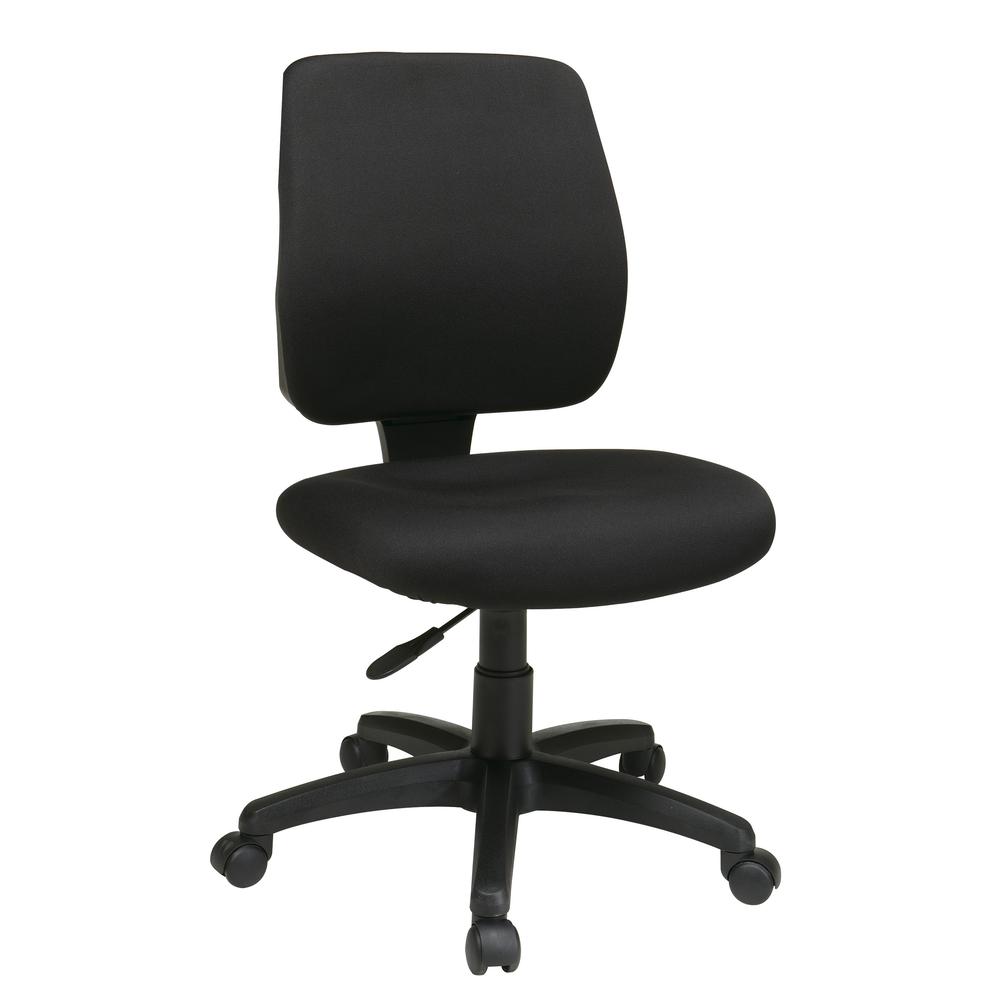 Deluxe Task Chair with Ratchet Back Height Adjustment Without Arms, 33101-231. Picture 1