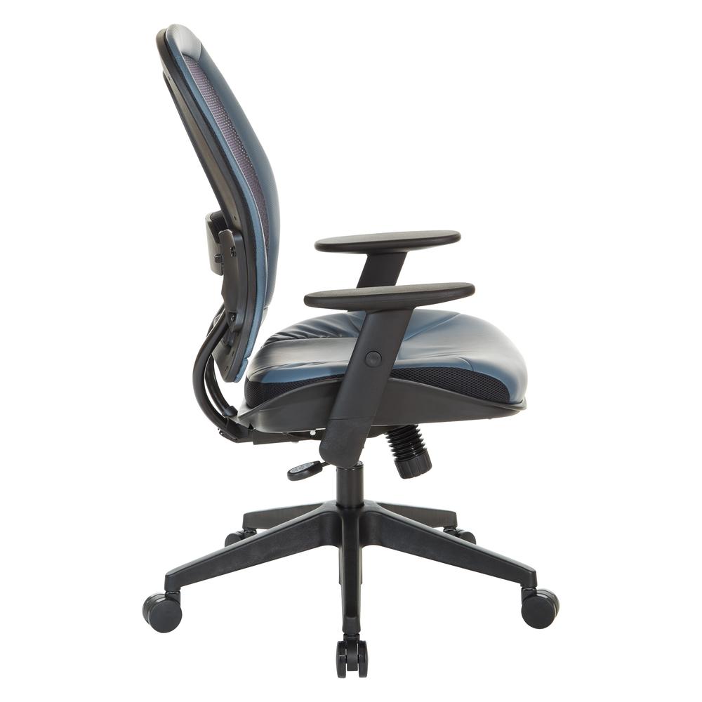 Dark Air Grid® Back Managers Chair, Black/Blue. Picture 5