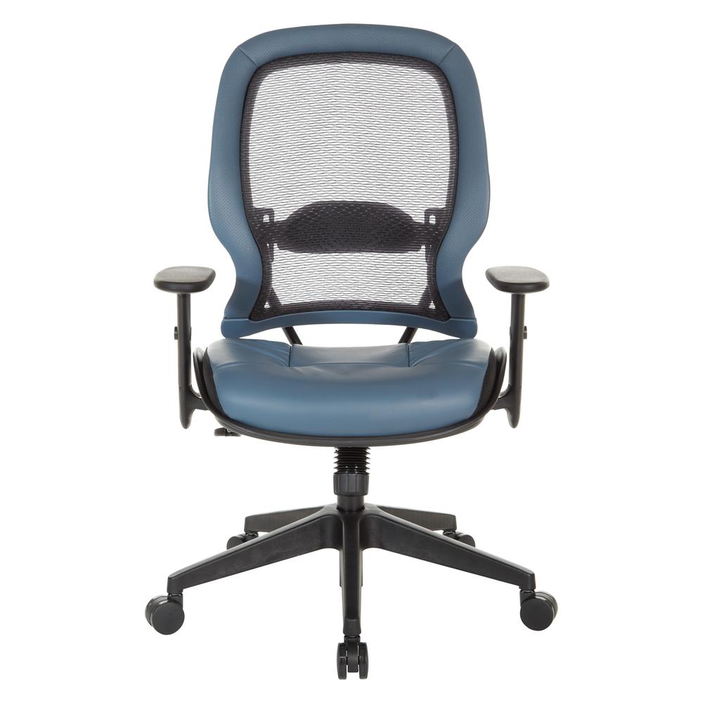 Dark Air Grid® Back Managers Chair, Black/Blue. Picture 4