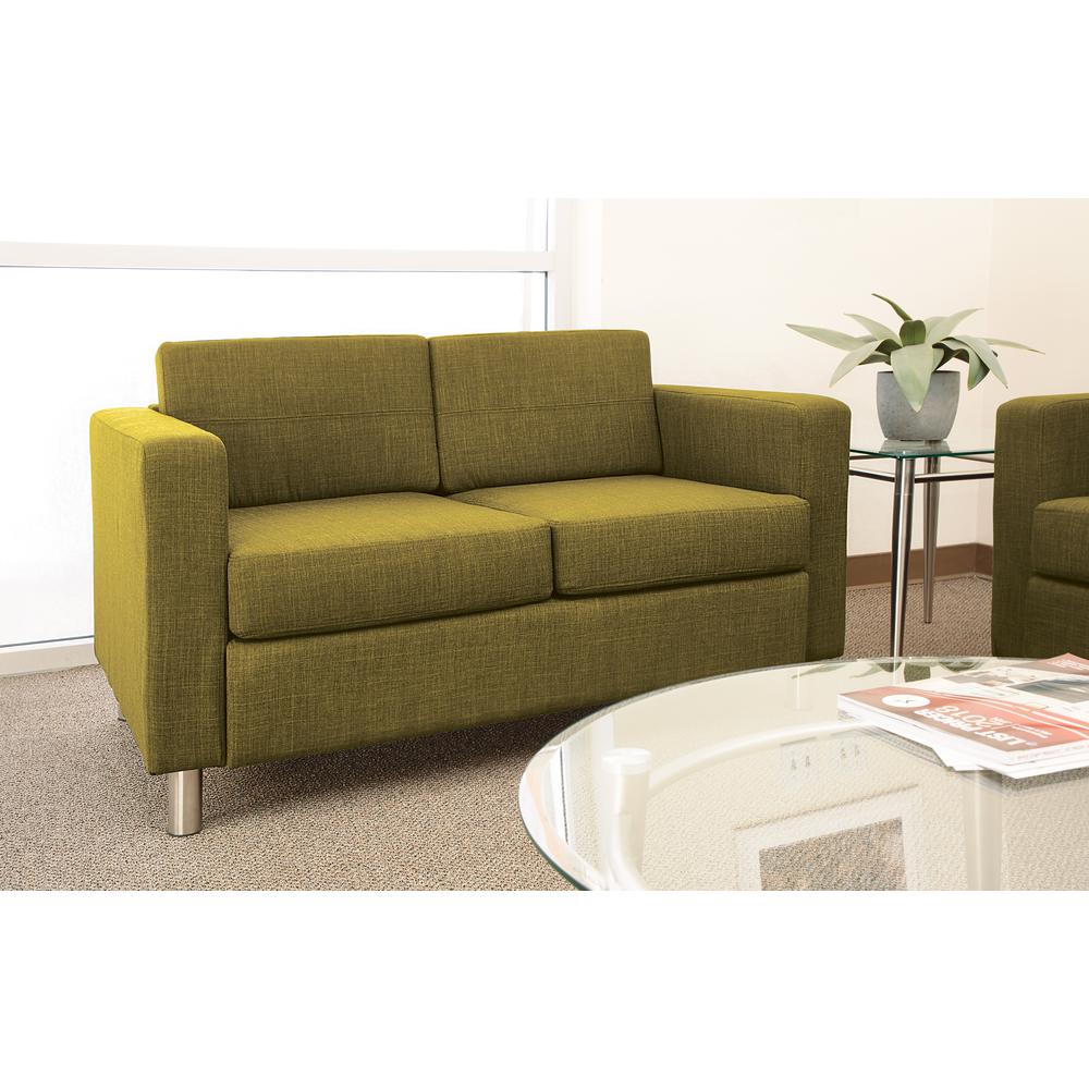 Pacific LoveSeat In Green Fabric, PAC52-M17. Picture 3