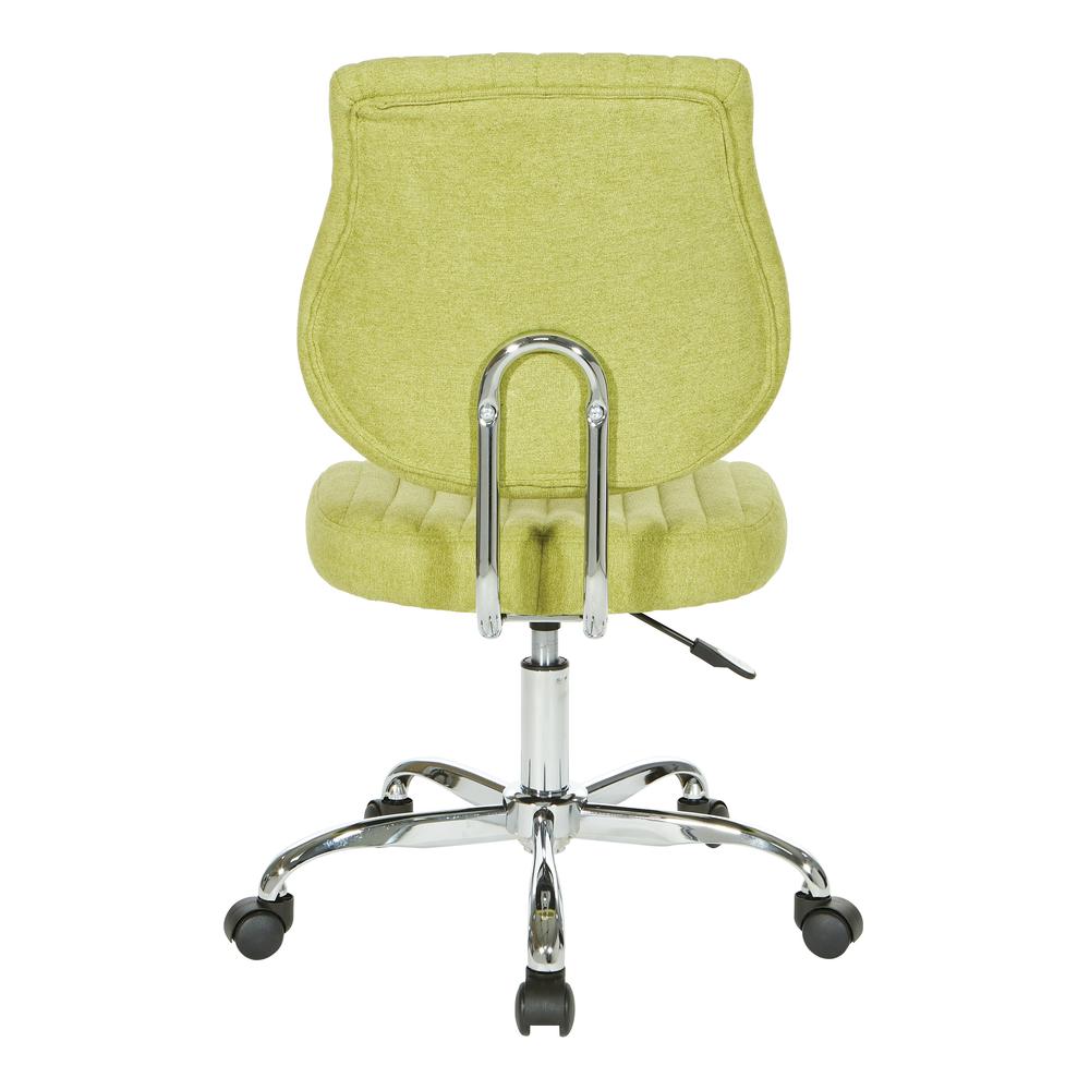 Sunnydale Office Chair in Basil Fabric with Chrome Base, SNN26-E21. Picture 4