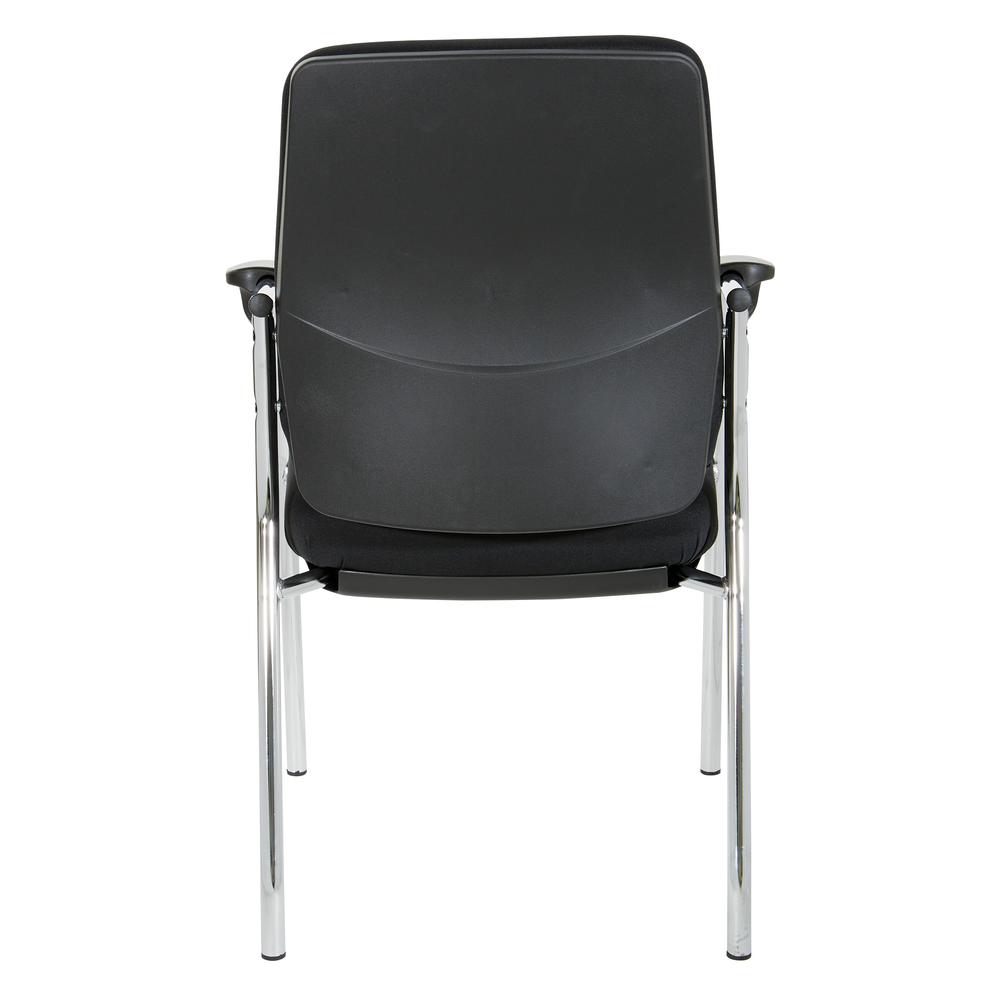 High Back Guest Chair with Chrome Frame in Coal Finish, 83750C-30. Picture 4