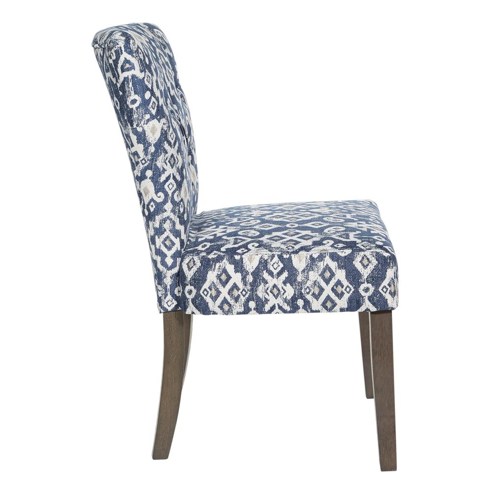 Andrew Dining Chair in Blue with Grey Brushed Legs, ANDG-K61. Picture 4