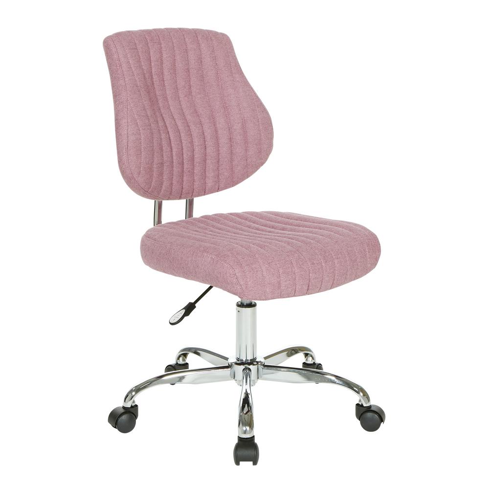Sunnydale Office Chair in Orchid Fabric with Chrome Base, SNN26-E16. Picture 1