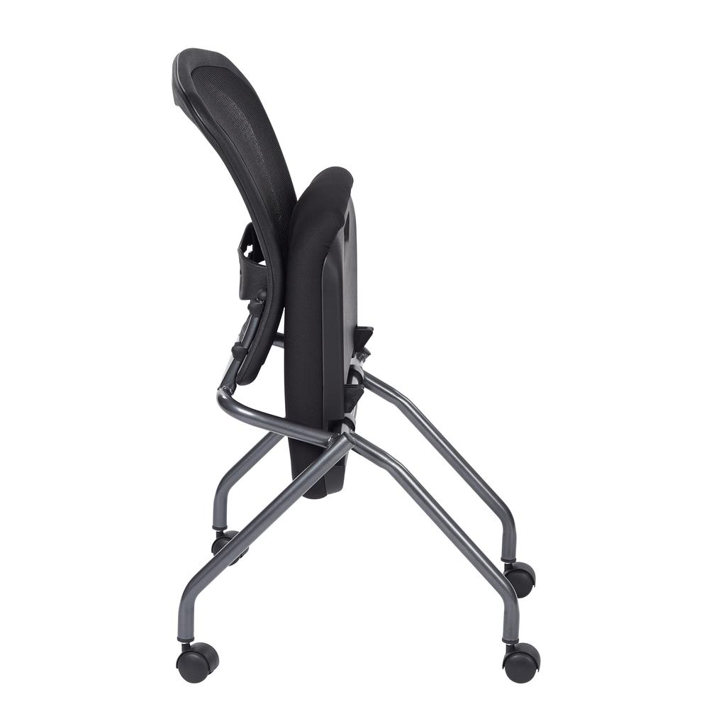Deluxe Armless Folding Chair With ProGrid® Back. Picture 6