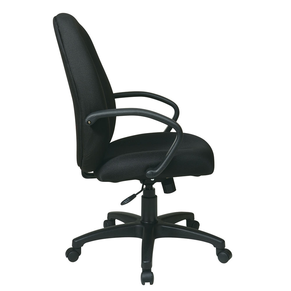 Executive High Back Managers Chair with Fabric Back. Picture 2