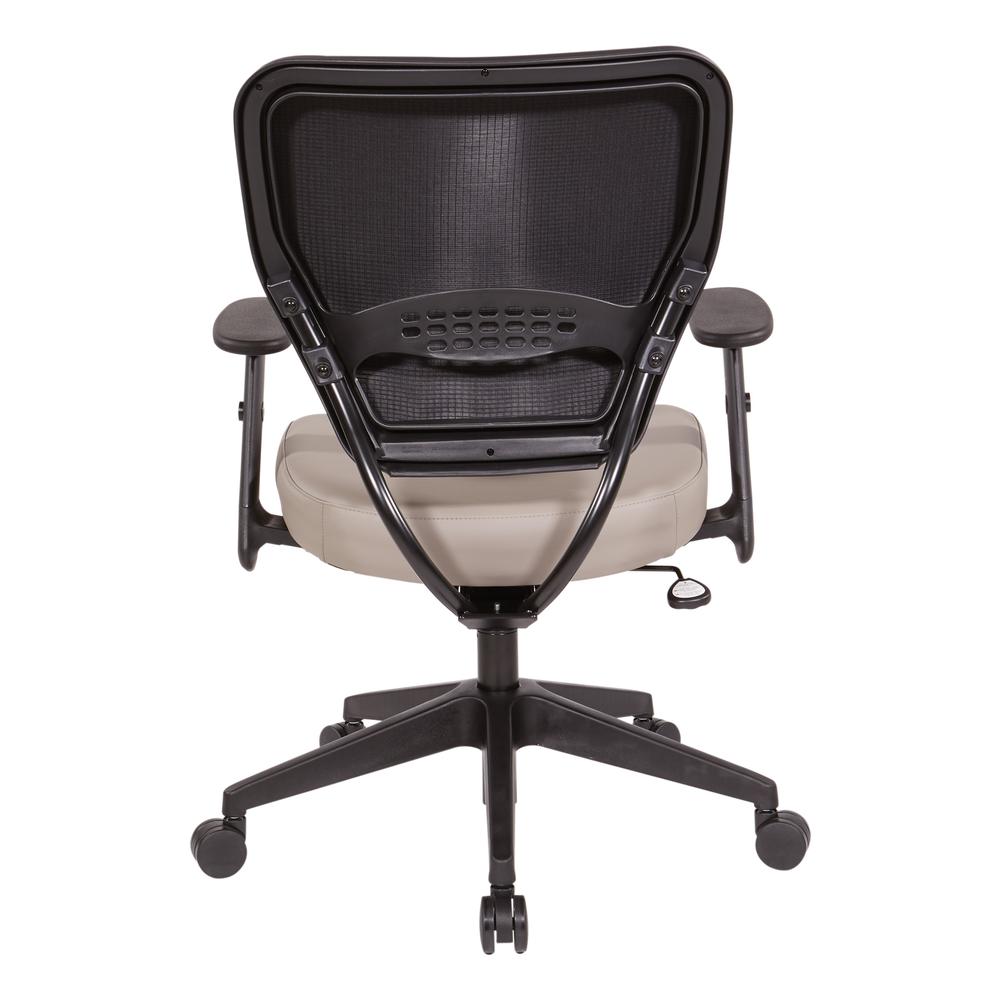 Antimicrobial Dillon Stratus Seat and Back Task Chair with Adjustable Angled Arms and Nylon Base, 5500D-R103. Picture 5