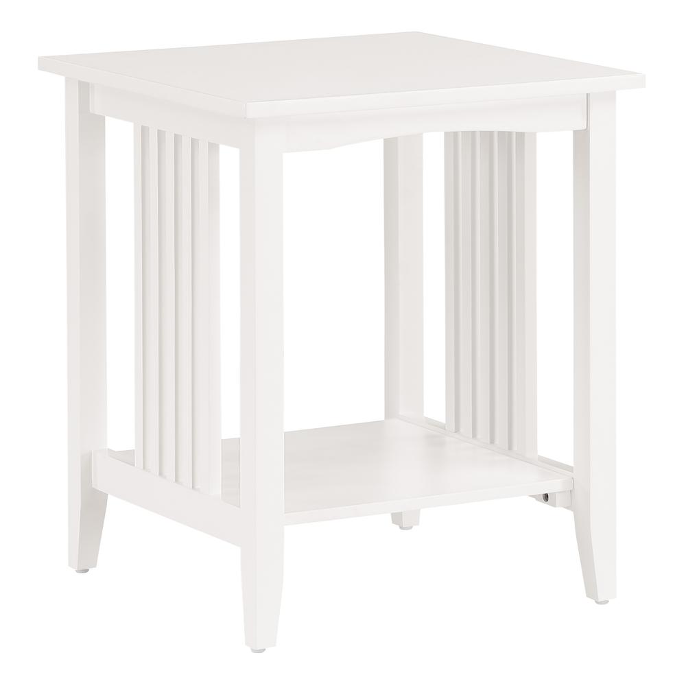 Sierra Side Table, White Finish. Picture 1
