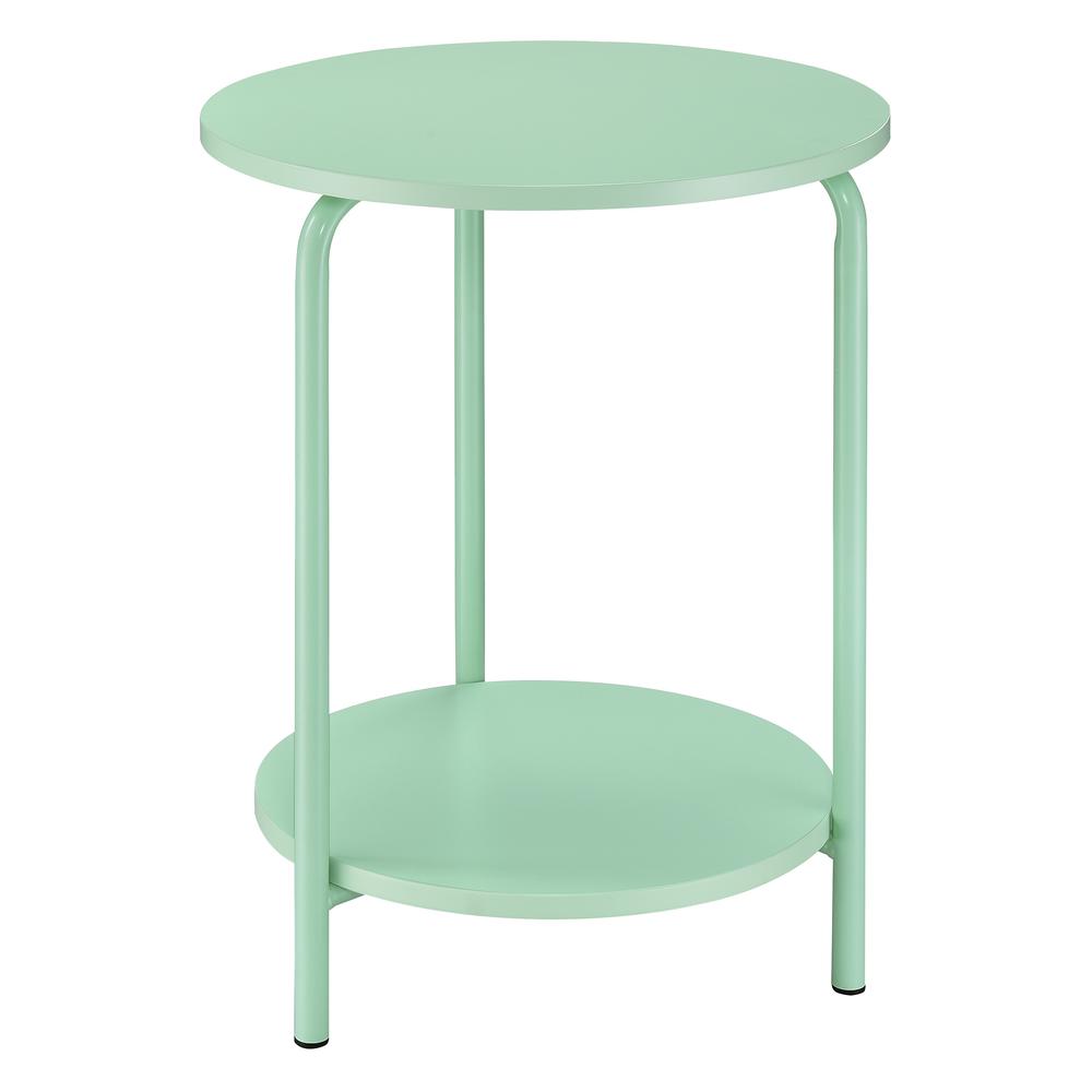 Elgin Metal Accent Table in Mint. Picture 4