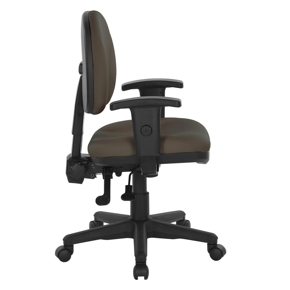 Sculptured Ergonomic Managers Chair in Dillon Graphite, 8180-R111. Picture 3