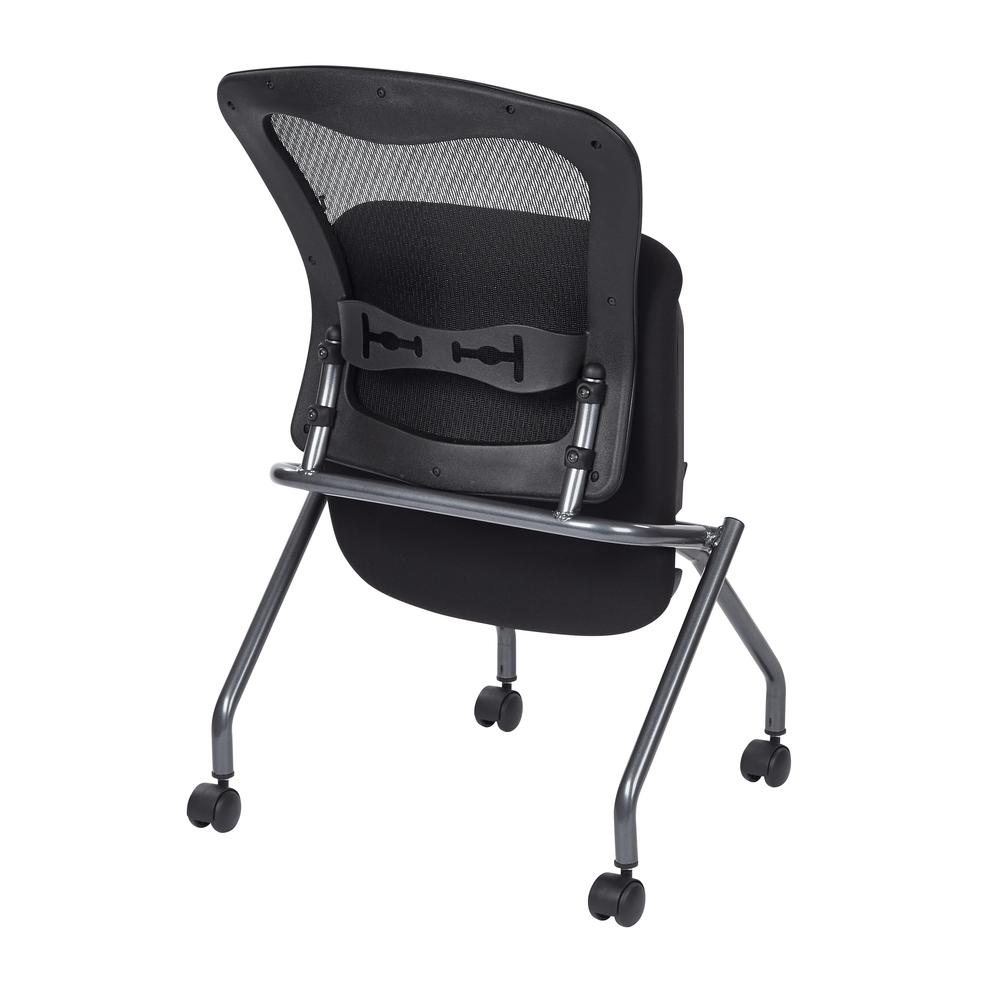Deluxe Armless Folding Chair With ProGrid® Back. Picture 4