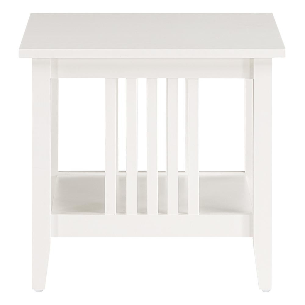Sierra Mission End Table, White Finish. Picture 10