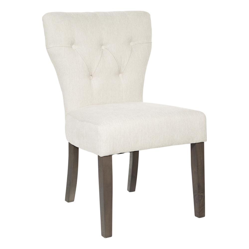 Andrew Dining Chair in Cream with Grey Brushed Legs, ANDG-H15. Picture 1