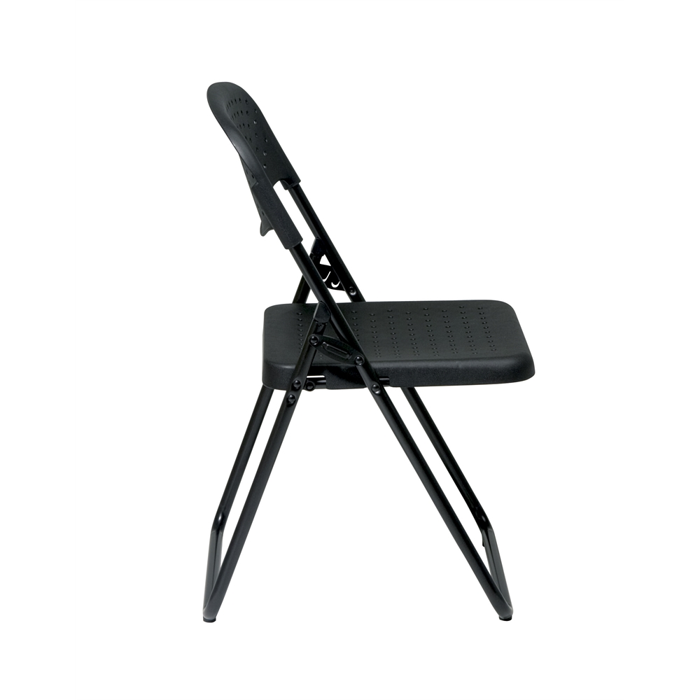 Folding Chair with Plastic Seat and Back. Picture 2