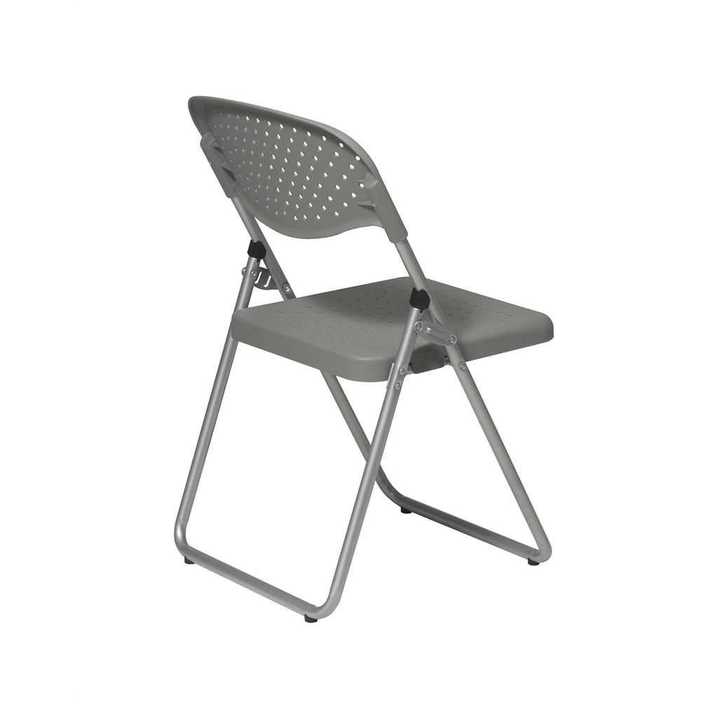 Folding Chair with Plastic Seat and Back. Picture 3
