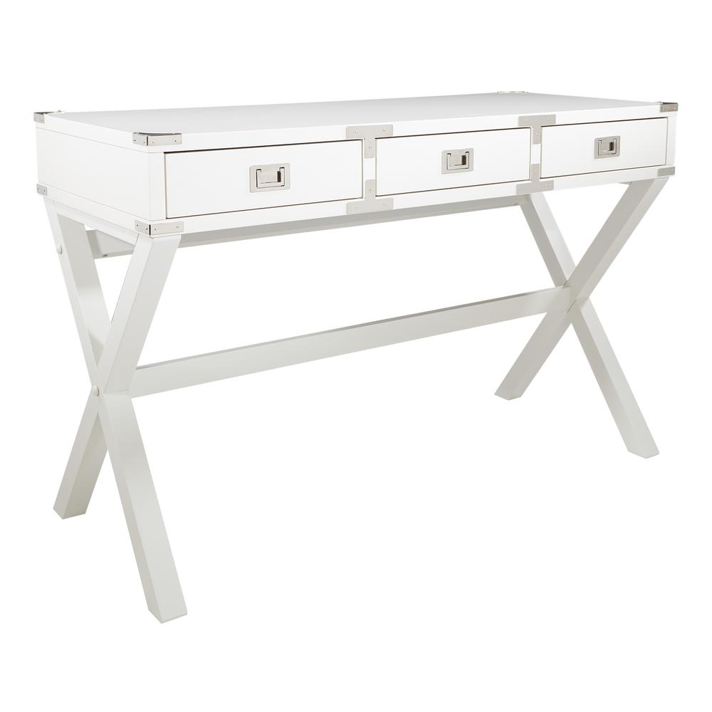 Wellington 46" Desk with Power in White Finish, WELP4630-WH. Picture 1