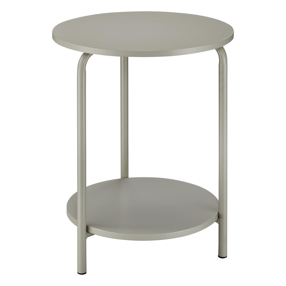 Elgin Metal Accent Table in Grey. Picture 4