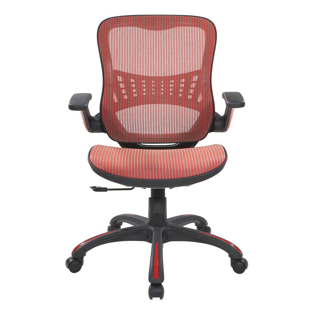 Mesh Seat and Back Manager’s Chair in Red Mesh, 69906-9. Picture 3