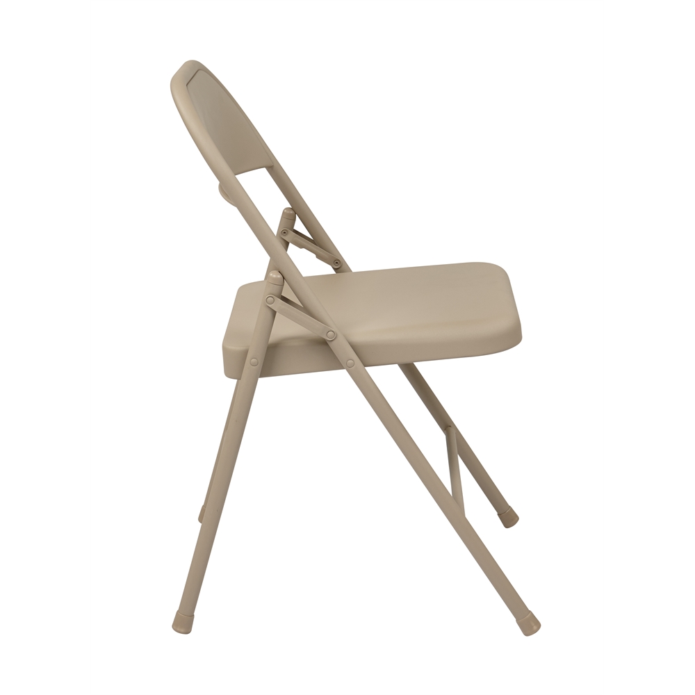 Folding Chair with Metal Seat and Back. Picture 2