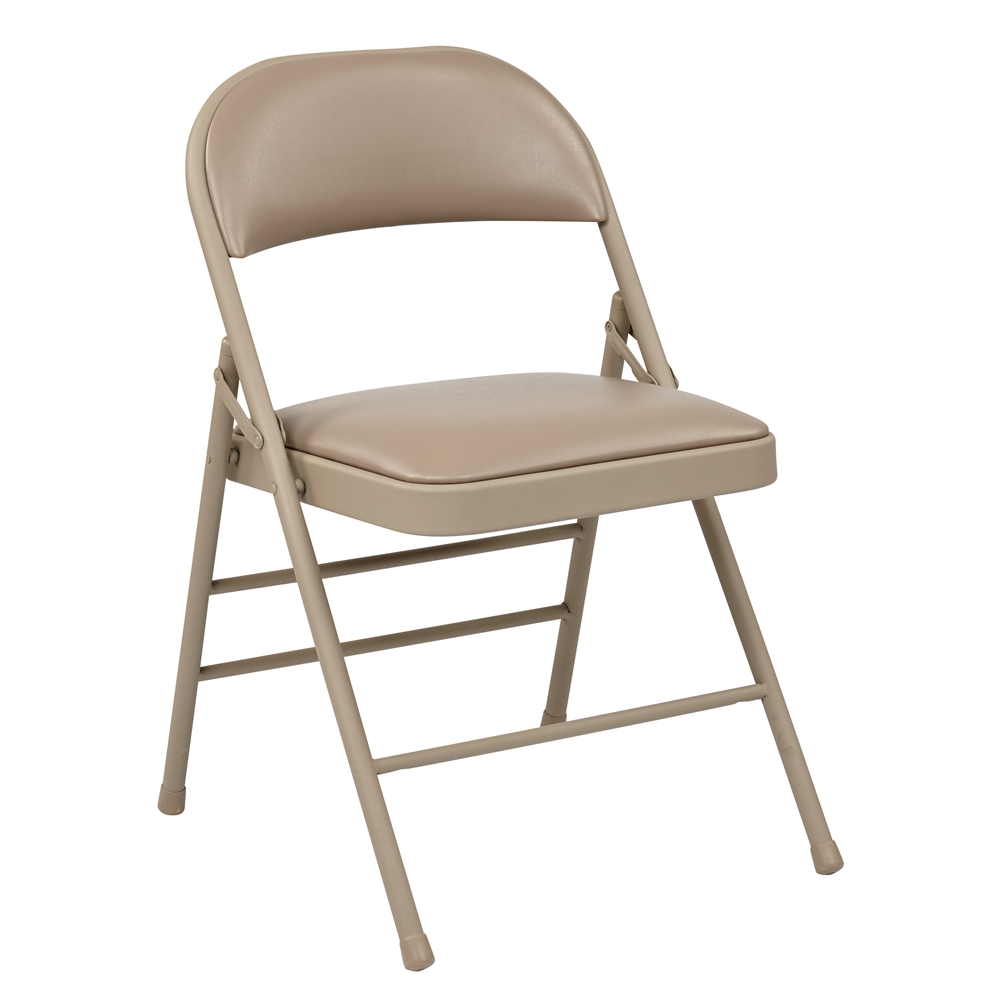 Folding Chair with Vinyl Seat and Back. Picture 1