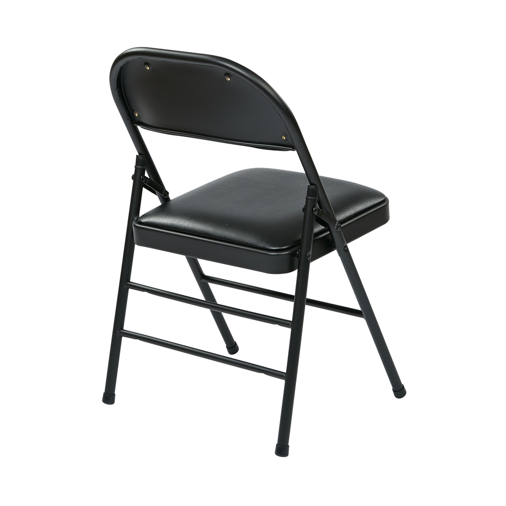 Folding Chair with Vinyl Seat and Back. Picture 3