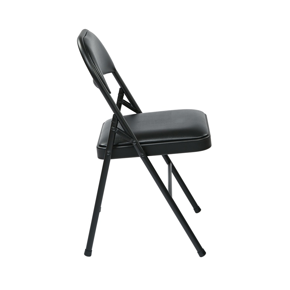 Folding Chair with Vinyl Seat and Back. Picture 2