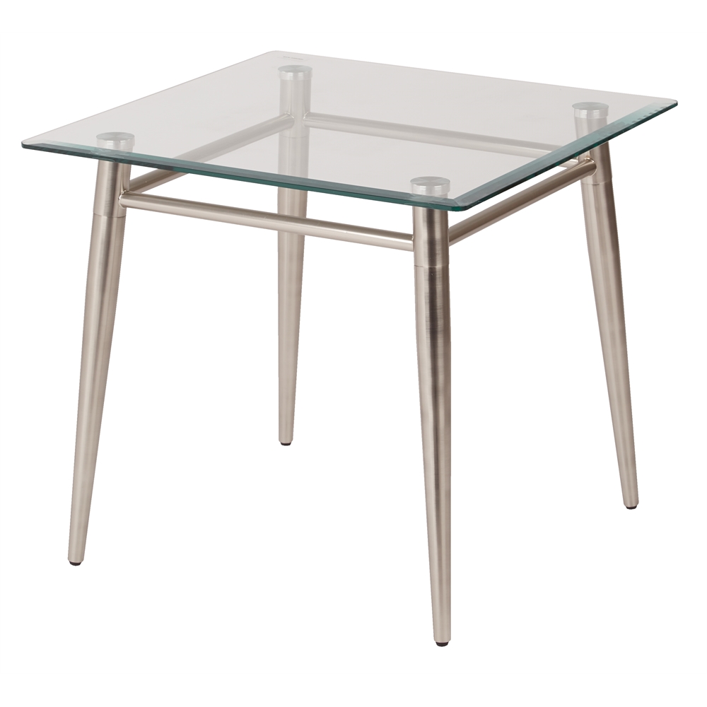 Brooklyn Glass Square Top End Table. Picture 1