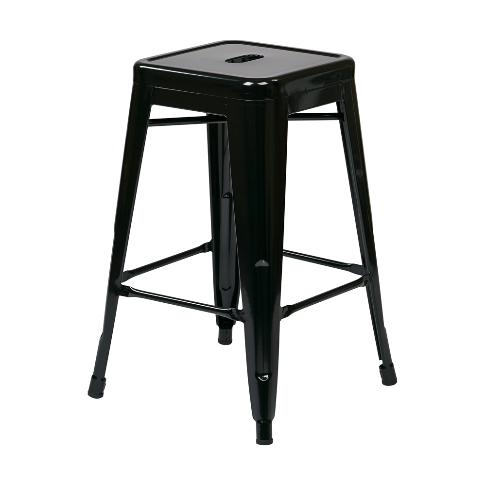 24" Steel Backless Barstool. Picture 1