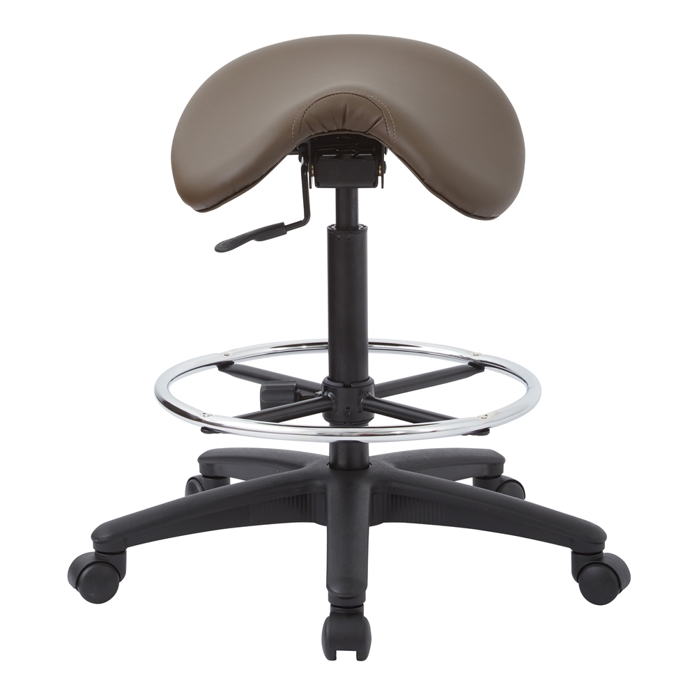 Backless Stool with Saddle Seat. Picture 4