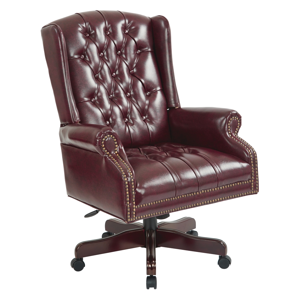 Deluxe High Back Traditional Executive Chair. Picture 1